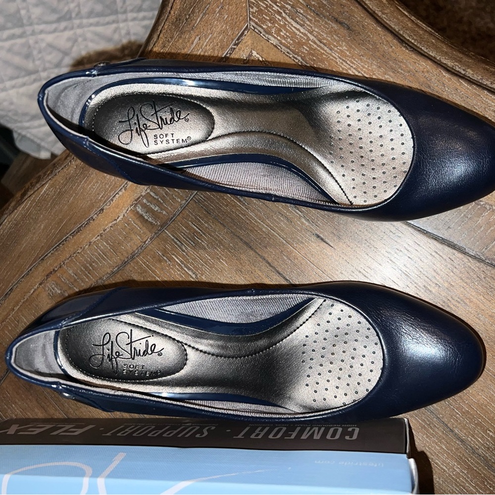 Navy Life Stride Heels